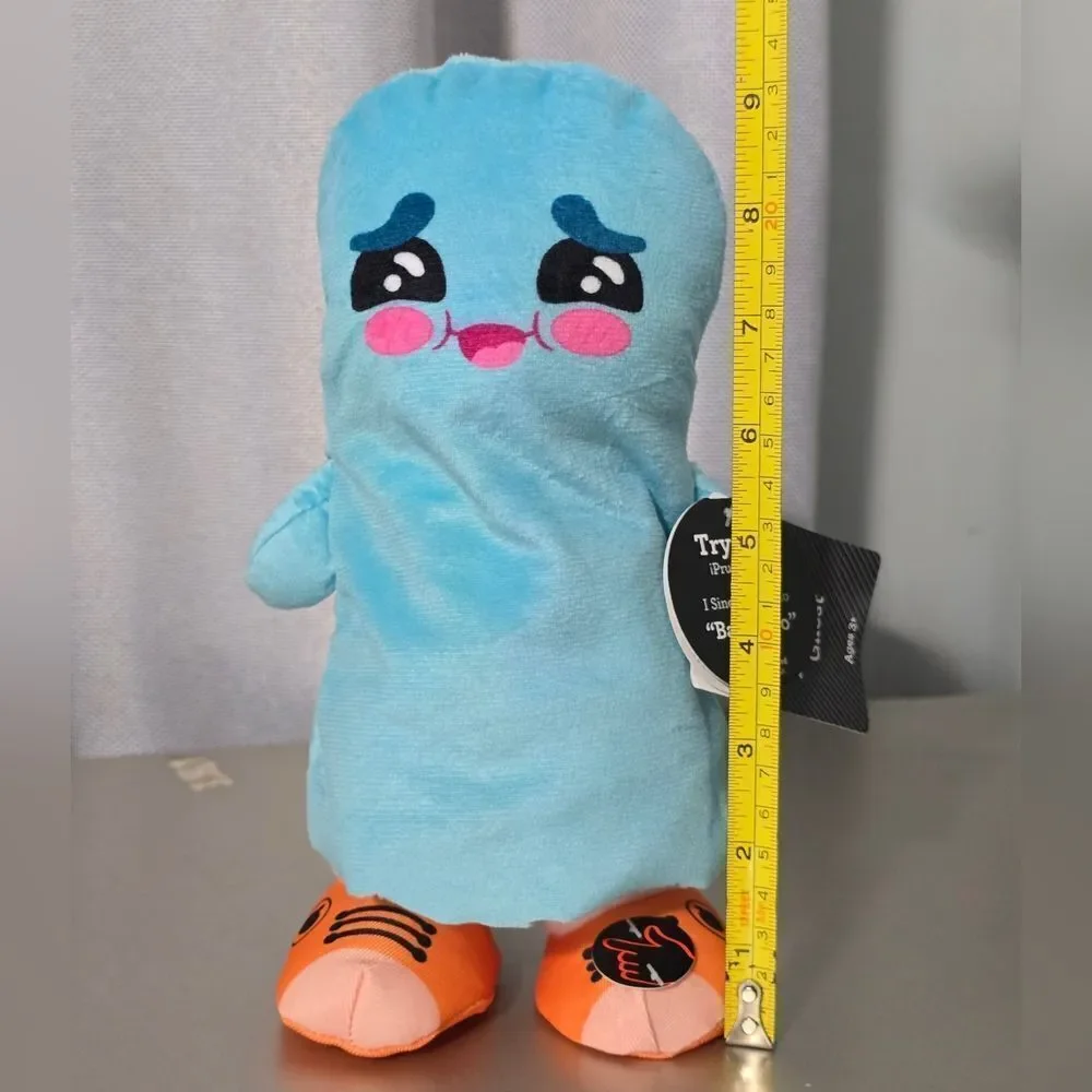 Animated Ghost Plush, Blue, 9.5